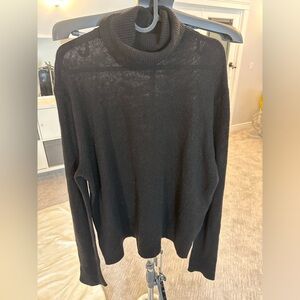 %100 Cashmere Designer Reformation Jeans Turktleneck Sweater